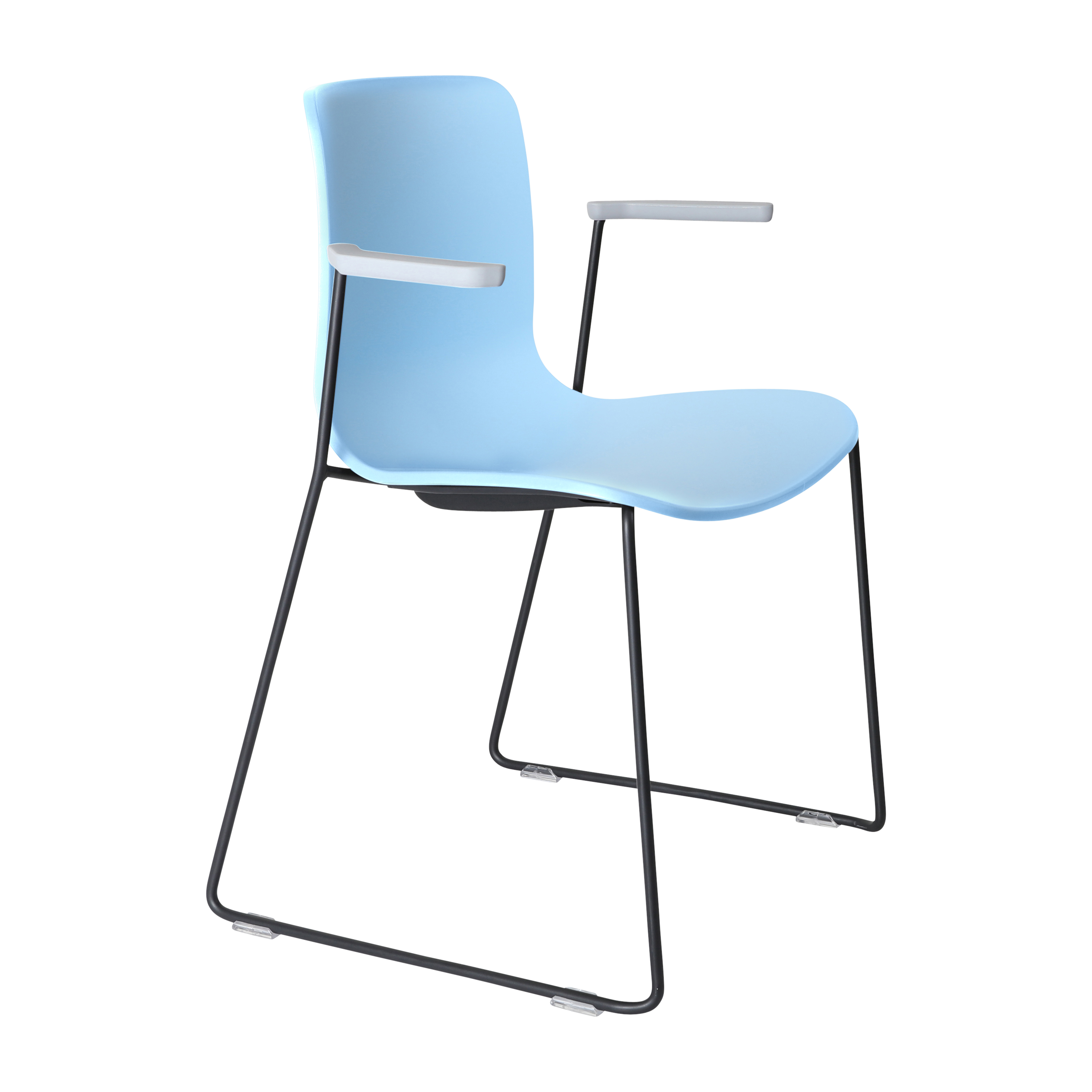 Acti Armchair (Pale Blue / Sled Base Arms)